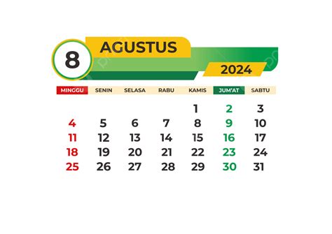 Kalender Bulan Agustus 2024 Dengan Warna Biru Langit