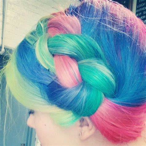glittervajayjayy maddyalford rainbow hair hair hacks natural hair color
