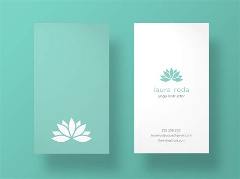 Yoga retreat center business card. Yoga Instructor Business Cards by J. Roda on Dribbble