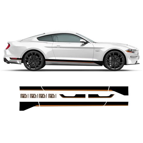 Mach1 Graphic Decals Set For Ford Mustang 2018 2020