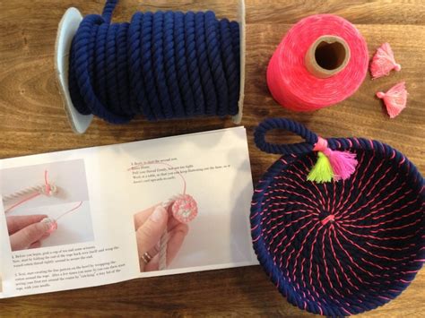 Woven Rope Basket Making Instructions Coil Rope Bowl Tutorial Pdf