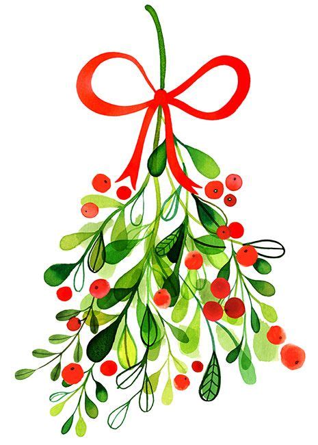 Christmas Mistletoe Drawing At Getdrawings Free Download