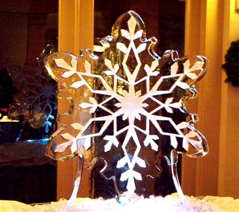 Monster Block Snowflake Ice Sculpture Ice Sculptures Ice Sculpture
