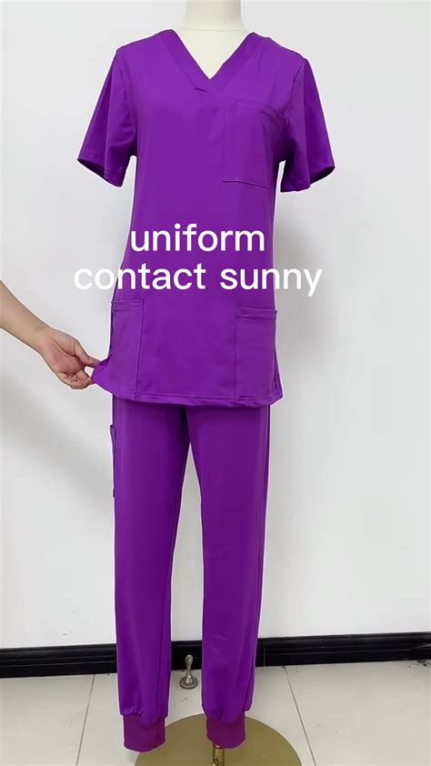 Fashion White Hospital Uniforms Nurse Beauty Dental Salon Work Clothes