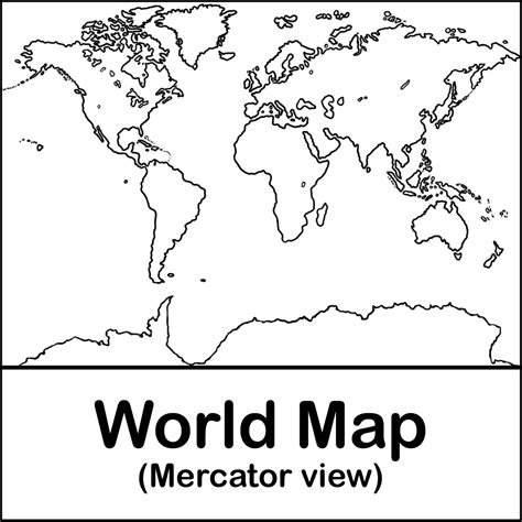 Free World Map Black And White Outline Download Free World Map Black And White Outline Png