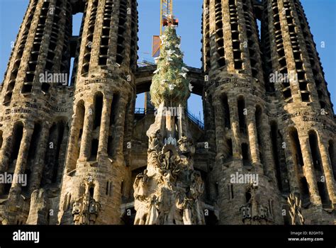 La Sagrada Familia Details Close Up Barcelona Spain Stock Photo Alamy