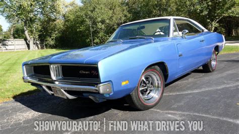 B5 Blue 1969 Dodge Charger Rt426manual Floor Shift For Sale For Sale