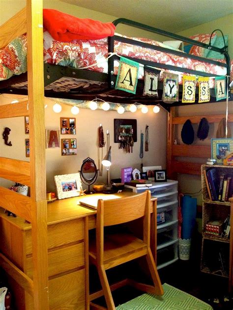 100 Cute Loft Beds College Dorm Room Design Ideas For Girl 42 Dorm