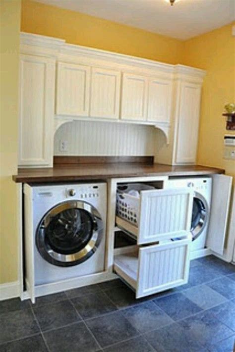 Washer & dryer cabinet enclosures to the rescue cabinets can fully hide your washer and dryer in any kitchen or laundry room so that they're completely out of sight. yes but have doors to hide the washer and dryer | Ideas ...