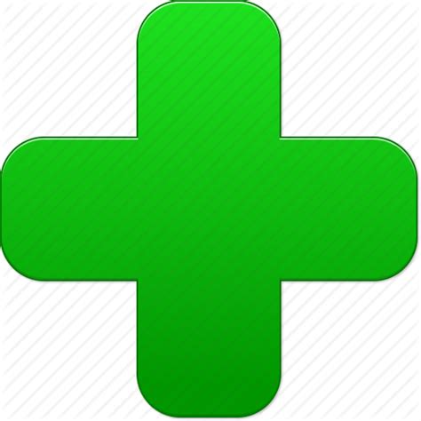 Add Green Cross Health Hospital Medical Symbol New Plus Icon