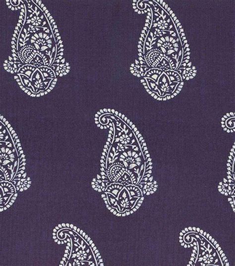 54 Home Décor Value Print Fabric Blue Paisley