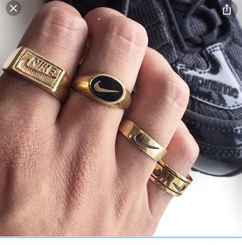 Jewels Ring Nike Gold Wheretoget