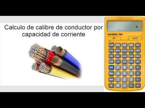 Calculo Del Calibre De Un Cable Conductor De Corriente Electrica Youtube