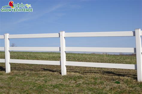 Regular 3 Rails Farm Horse Vinyl Plastic Fencing China Pvc Fence And