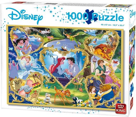 King 55829 Disney Movie Magic Puzzle 1000 Teile Blue Carton Amazonde