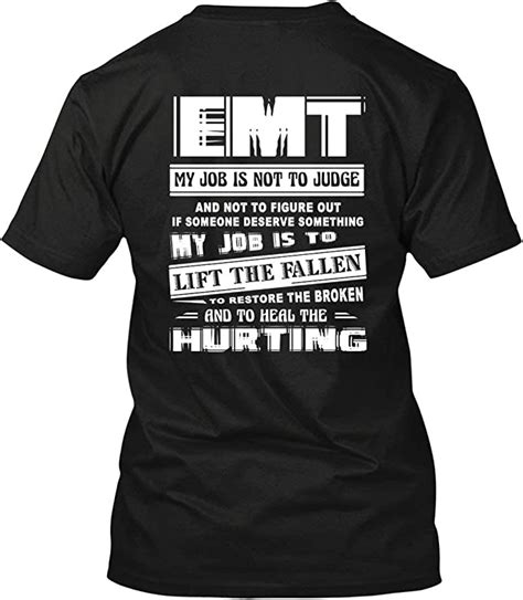 Emt My Job Is Not To Judge T Shirts For Men Womens Shirt