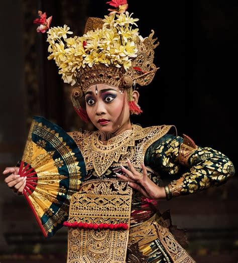 Legong Dance Stage Performance In Bali Indonesia Editorial Photography