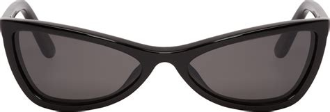 Balenciaga Black Thin Cat Eye Sunglasses Mkt