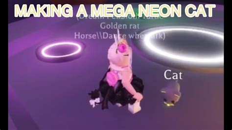 Making A Mega Neon Cat Adopt Me Roblox Youtube