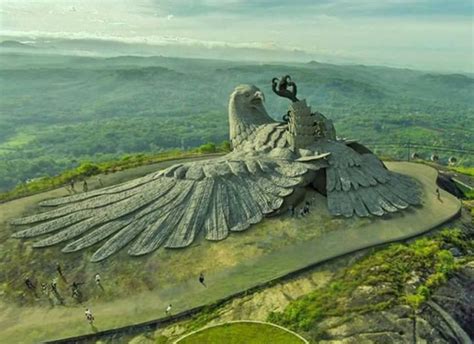 The Worlds Largest Bird Sculpture Is At Jatayu Nature Park In Kollam