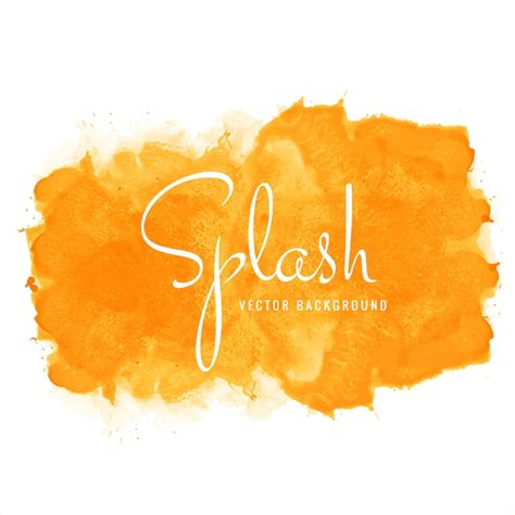 Free Vector Hand Drawn Colorful Soft Watercolor Splash Design Vector