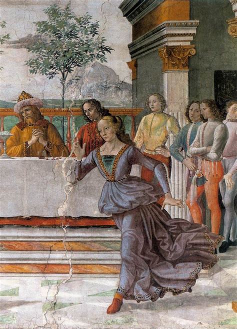 Domenico Ghirlandaio Herods Banquet 1486 90 Technique Fresco