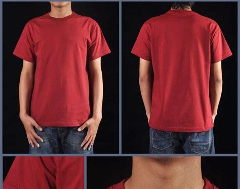 Kaos Polos Merah Maroon Depan Belakang Untuk Desain Hd 55 Koleksi Gambar