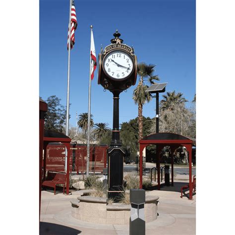4 Dial Washington Street Clock Large Post Clocks | Electric Time®