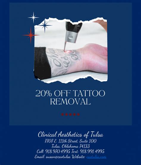 Clinical Aesthetics Of Tulsa 20 Off Tattoo Removal In July