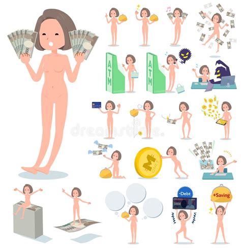 Tiragem Das Mulheres Do Nude Ilustração Stock Ilustração de sonhar