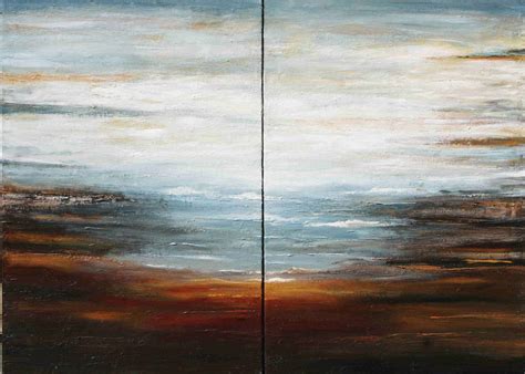 Abstract Ocean Painting Modern Seascape Textured Painting Etsy