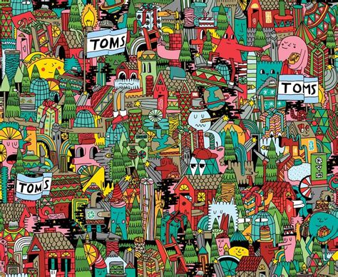Mike Perry For Toms Mike Perry Mike Perry Illustration Corporate Art