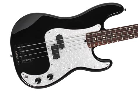 Fender Standard P Bass Mod Emg Pickups Babicz Bridge Pearl Pickguard Bk