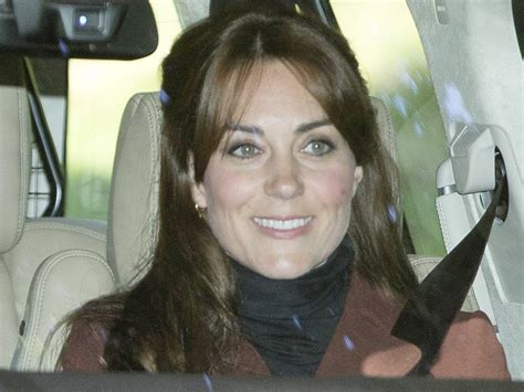 Kate Middleton Debuts Bangs New Hairstyle Out To Church Picture