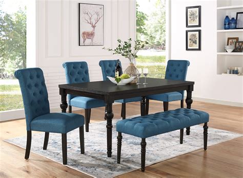 Navy Blue Dining Room Table And Chairs 18 Gray Dining Room Design
