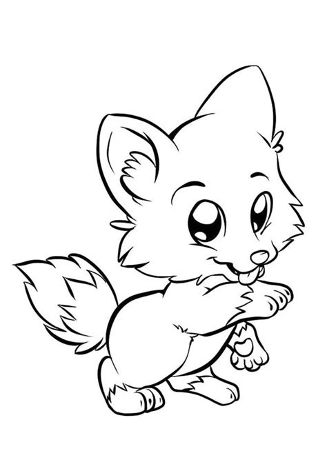 Baby Fox Coloring Pages At Getcolorings Com Free Prin