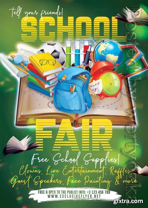 School Fair Premium Flyer Psd Template Gfxtra