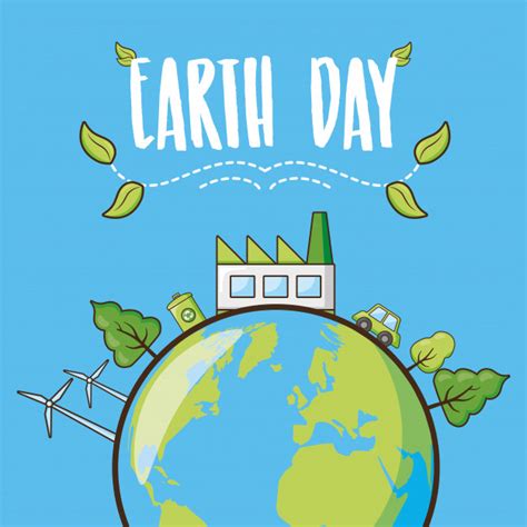 April 2021 jährt sich der earth day zum 51. Tag der erde-karte, planet mit wald, abbildung ...