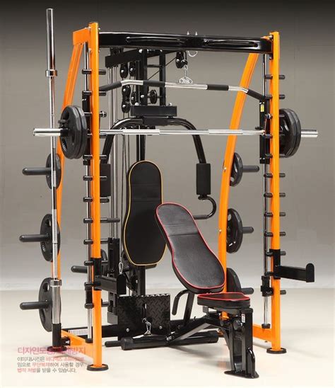 Multi Station Smith Machine Rack Gym Workouts Machines At Home Gym