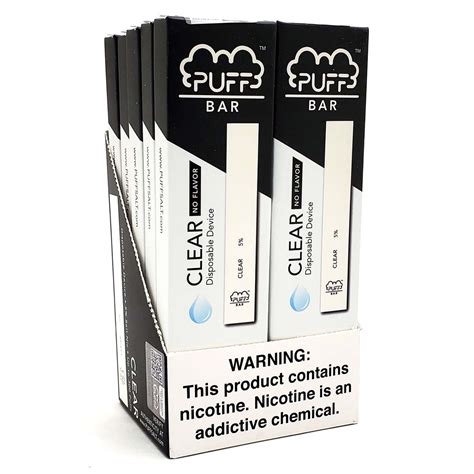 Puff Bar Clear 10 Pack Miami K Distribution