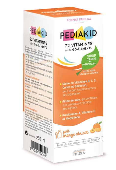 Pediakid 22 Vitamines And Oligo Elements Sirop 250ml Multivitamines