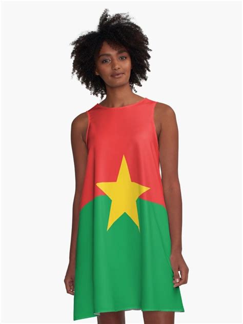 Burkina Faso Flag Dress If You Are A Fan Of Your Country I Invite You