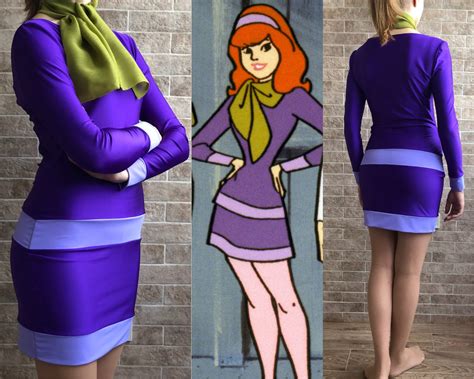 Daphne Blacke Dress Daphne Cosplay Costume Scooby Doo Dress Etsy