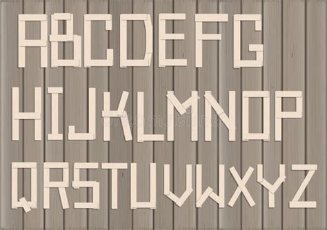 Font Strips Vector Of Stripy Bold Font And Alphabet Shift Effect Type
