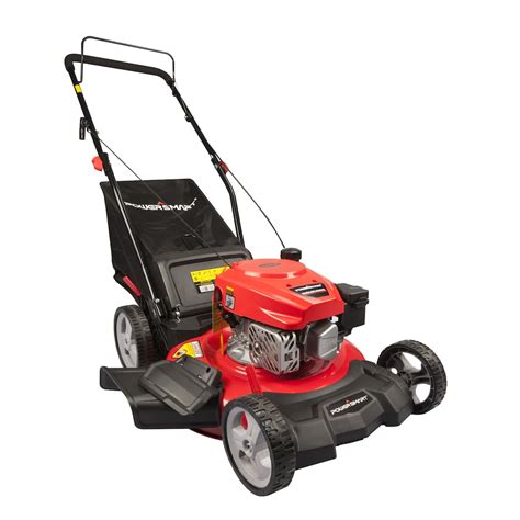 Powersmart 21 Inch 144cc Gas Push Lawn Mower With Bag Mulch And Side