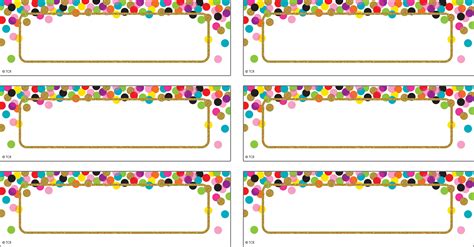 Confetti Labels Magnetic Accents Tcr77013 Teacher Created Resources