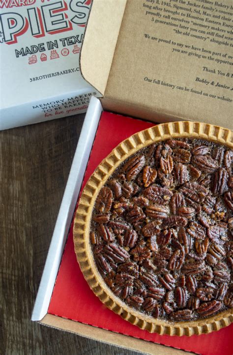 Pecan Pie Shipping Three Brothers Bakery