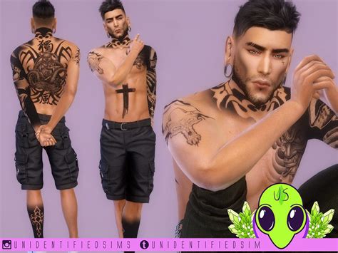 Sims 4 Cc Blackout Tattoos 25 Designs Maxis Match