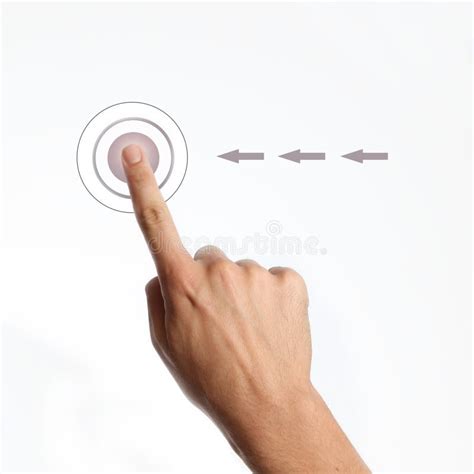 Press The Button Stock Image Image Of Direction Computer 44622487