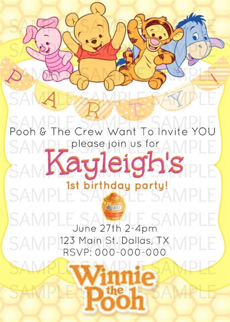 1st Birthday Ideas Winnie The Pooh First Birthday